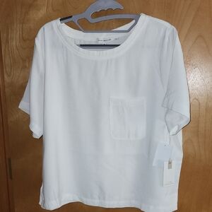 Good American Ivory Short Sleeve Top